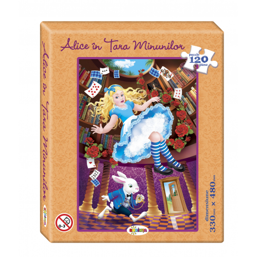 Puzzle Alice în Țara Minunilor 120ps.