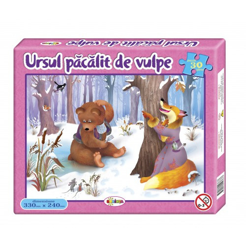 Puzzle Ursul păcălit de vulpe 30ps.