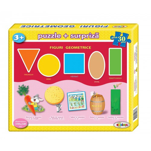Puzzle Figuri geometrice 30ps.