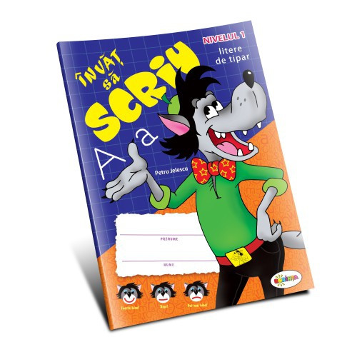 Învăț să scriu litere de tipar niv.1