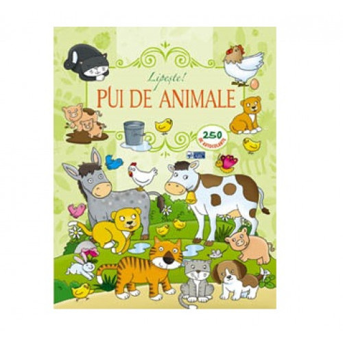 Pui de animale. Lipește 250 autocolante