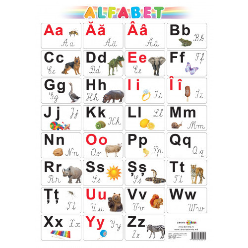 Alfabet. Planșă de perete