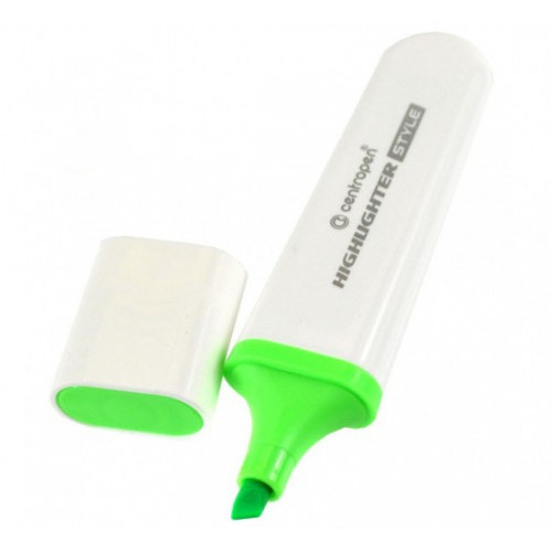 Marker evidențiator Centropen-Style. Verde Fluorescent