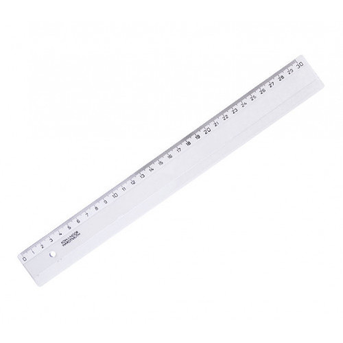 Rigla plastic 074261000000/30cm, cristal-transparent,KOH-I-NOOR (50 buc/cutie)
