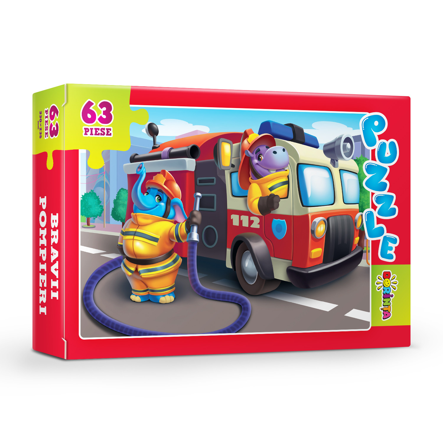 Puzzle 63ps. Bravii pompieri