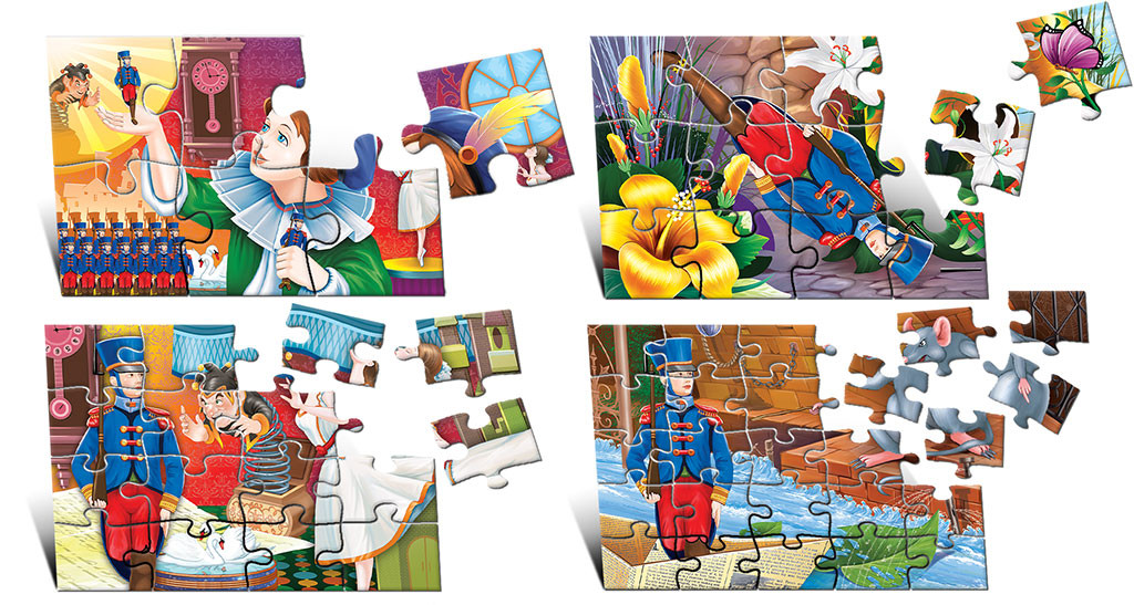 Puzzle Soldățelul de plumb (4 imagini în cutie)