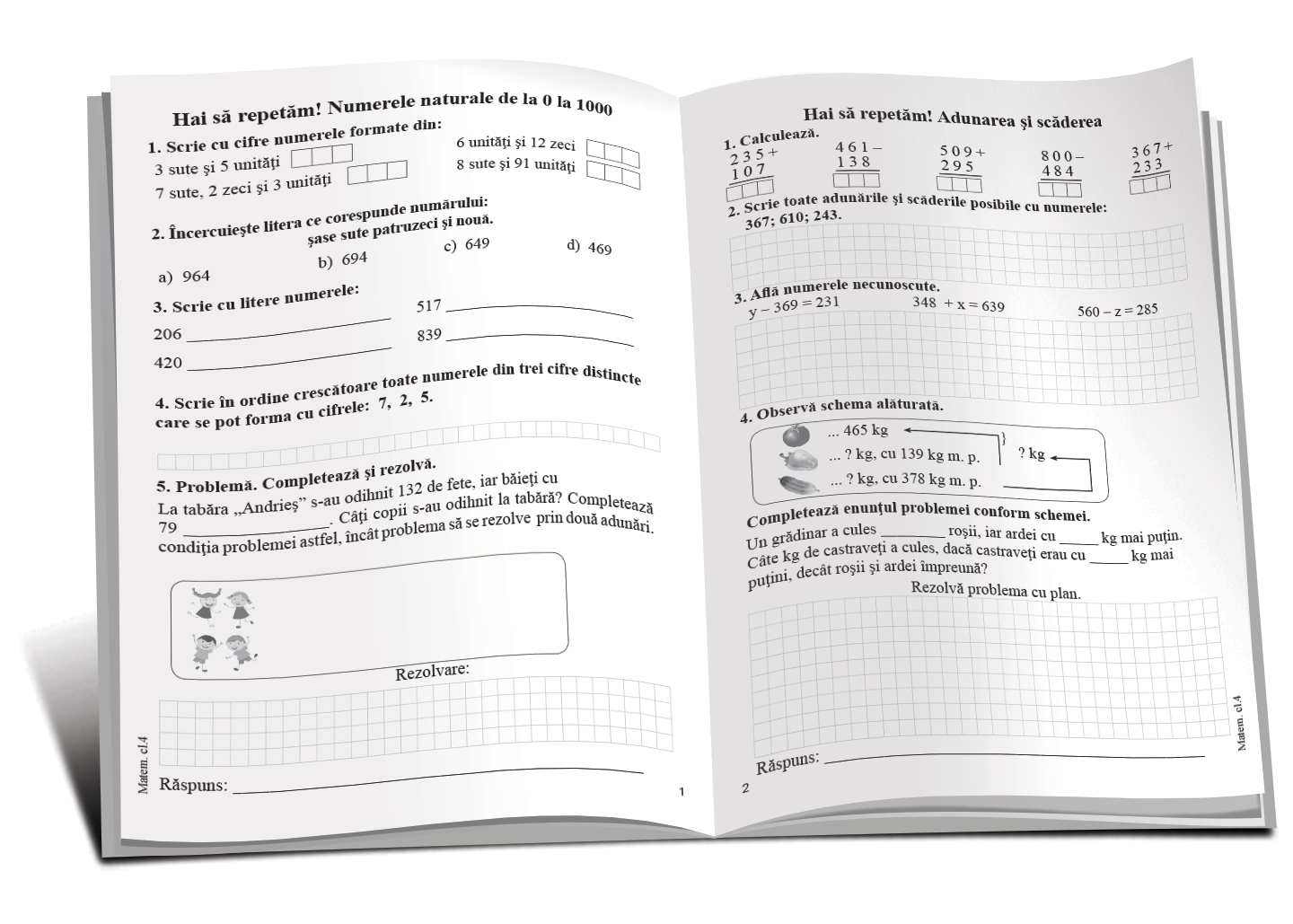 TEMA la Matematică cl.4