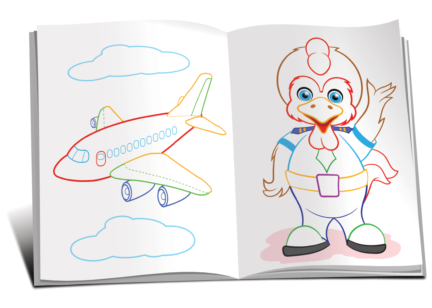 Marea carte de colorat. Animale/Profesii vol.1