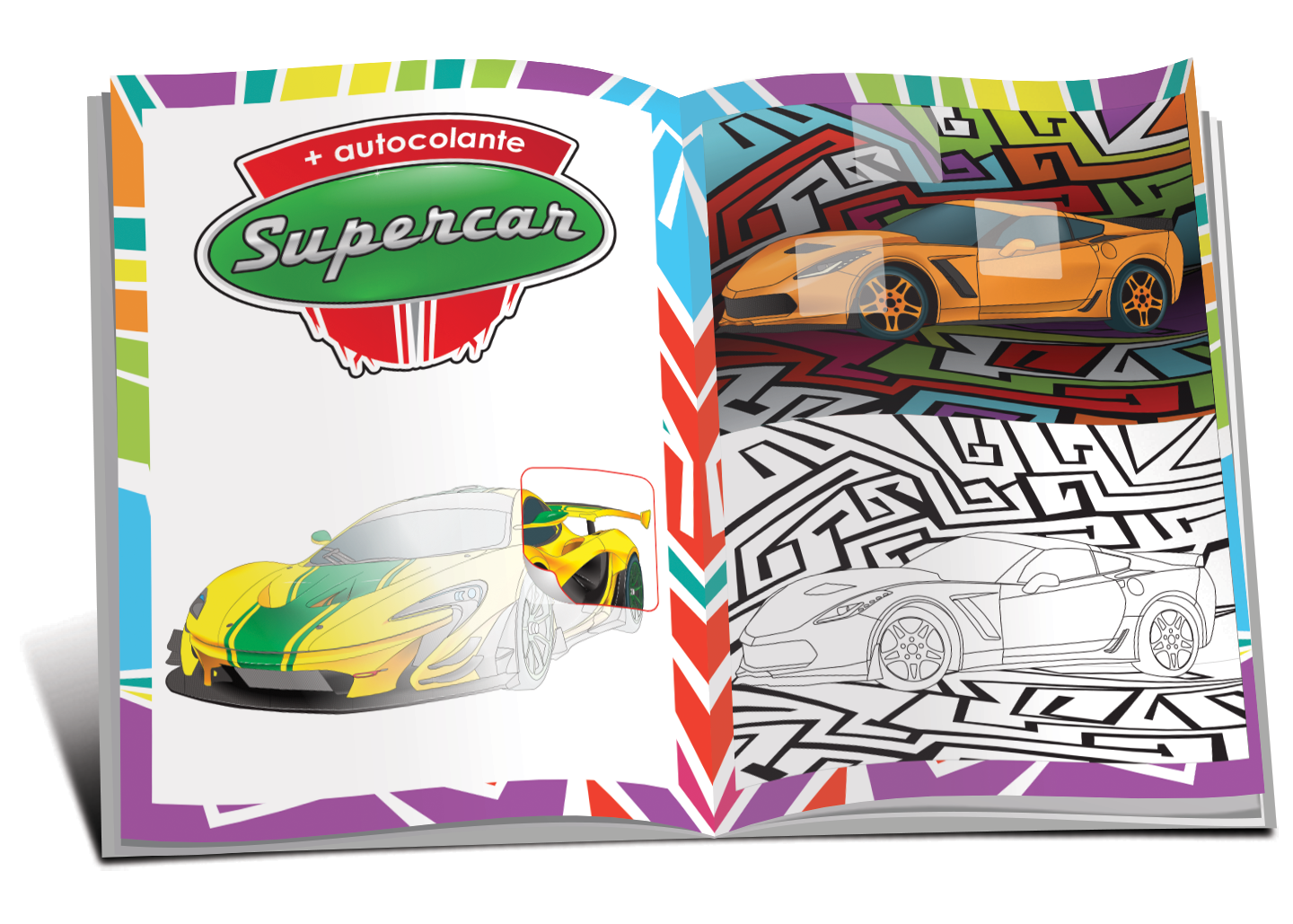 Mașini de curse + Autocolante