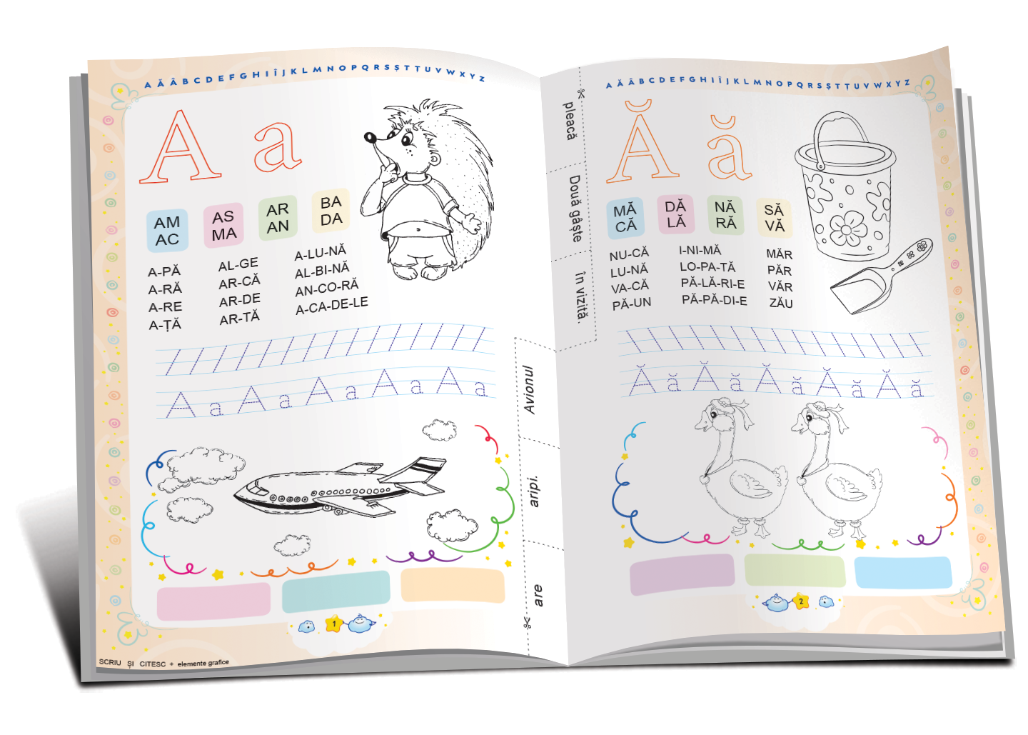 Marea carte. ABC + decupare. Învăţ să citesc!