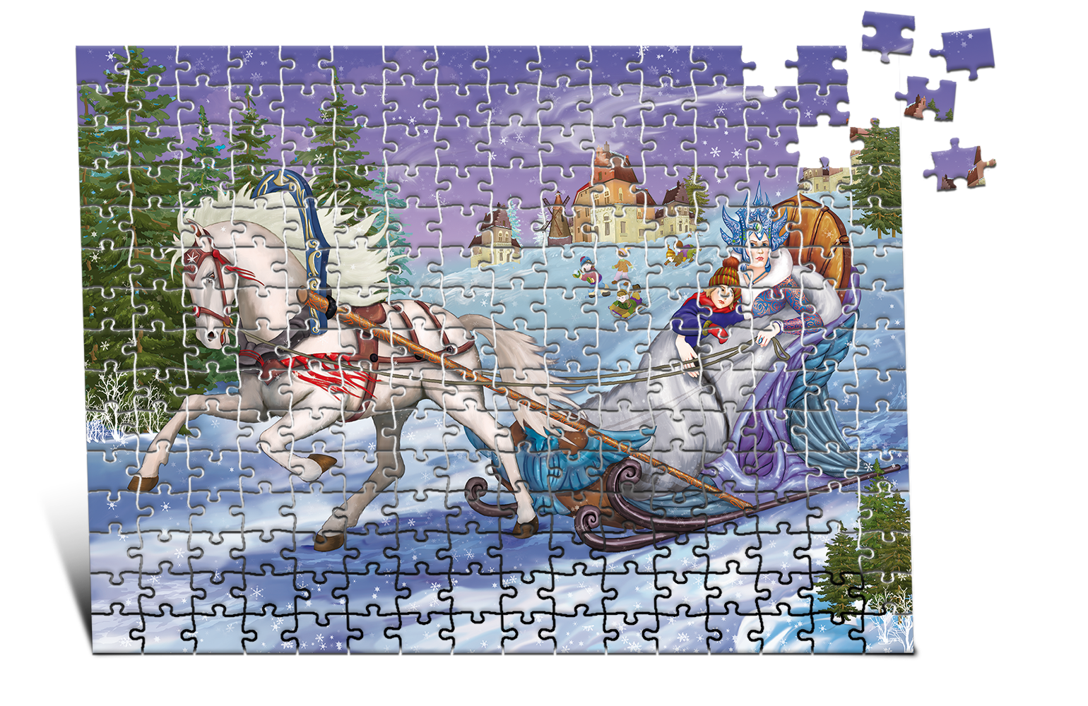 Puzzle Crăiasa Zăpezilor 260ps.