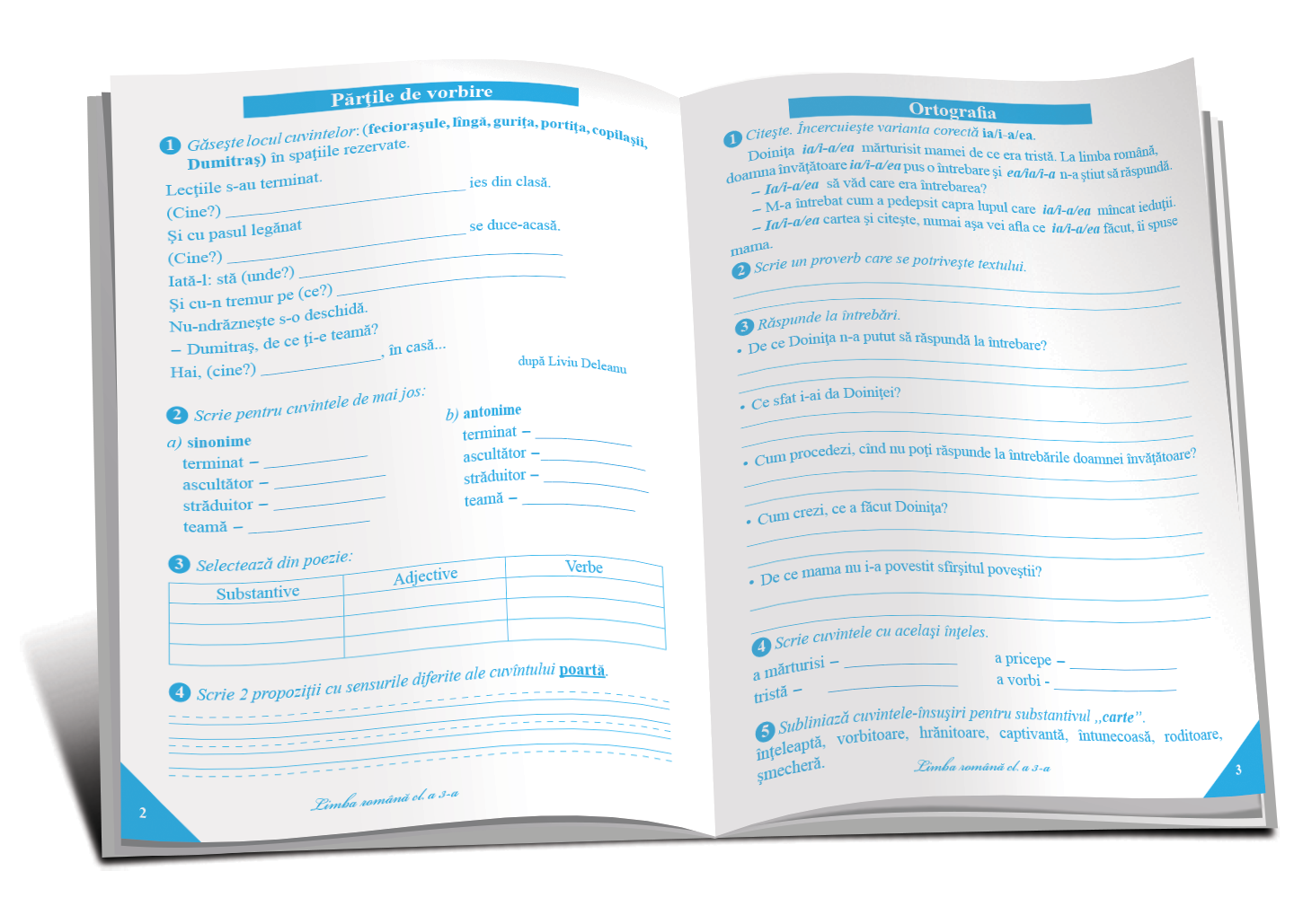 Fise Limba română cl. 3