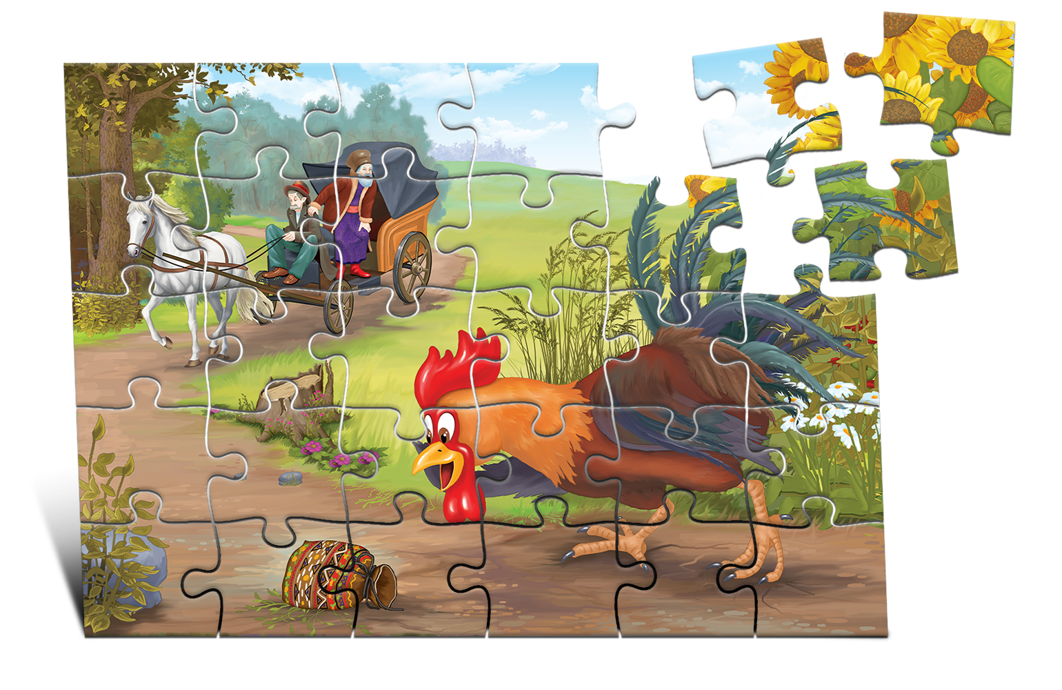 Puzzle Punguța cu doi bani 30ps.