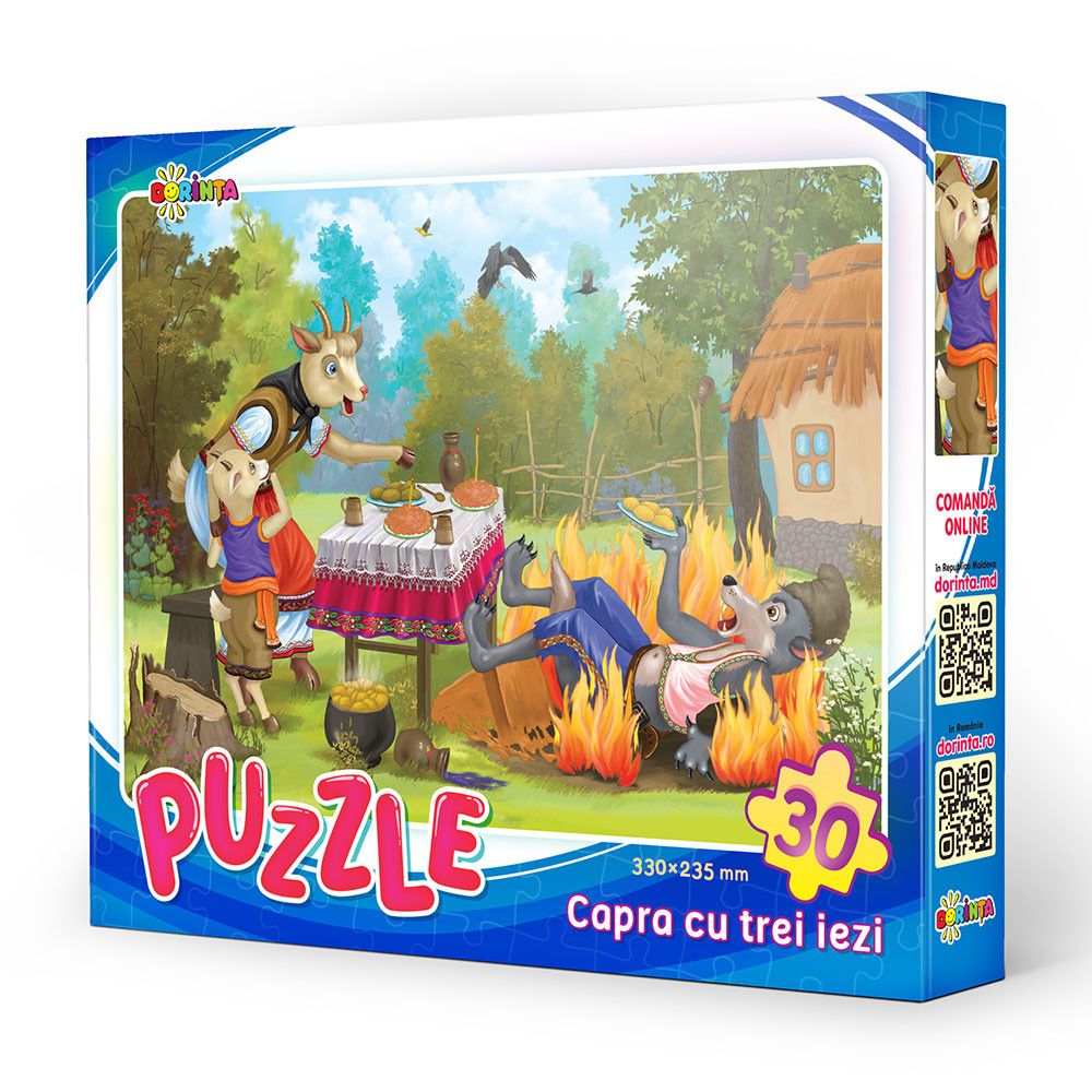 Puzzle Capra cu trei iezi 30ps.