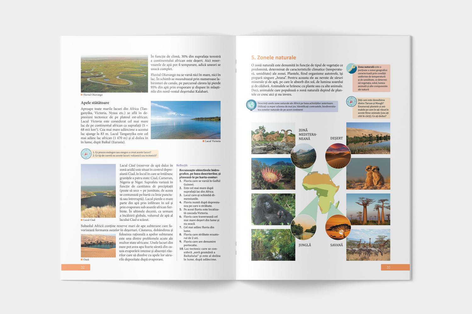 Geografia continentelor și oceanelor. Manual pentru clasa a 6-a