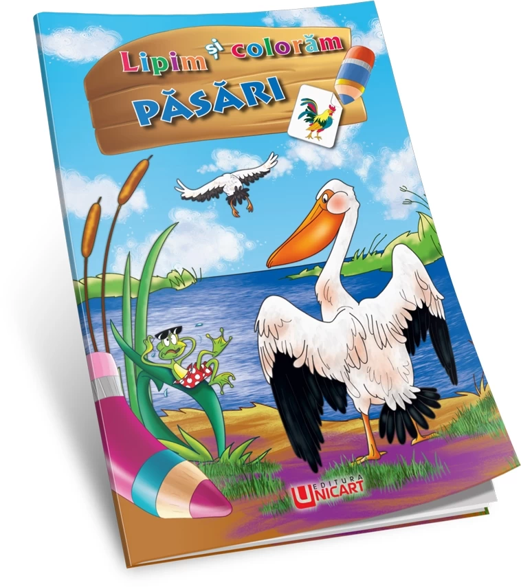 Lipim și colorăm - Păsări