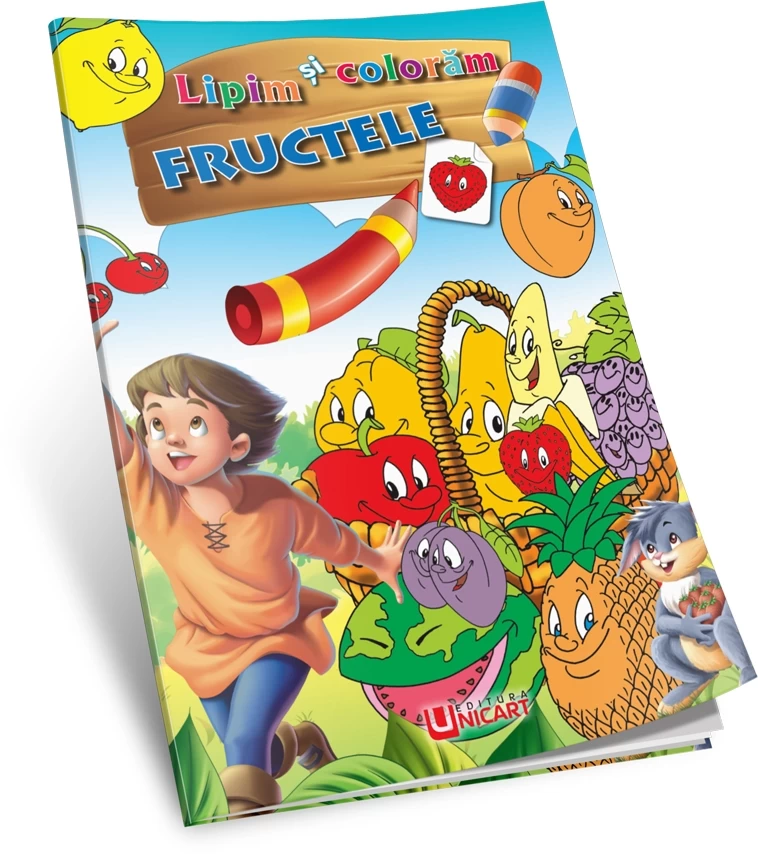 Lipim și colorăm - Fructele