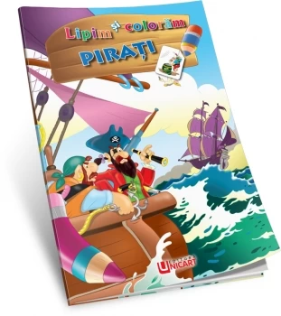 Lipim și colorăm - Pirați