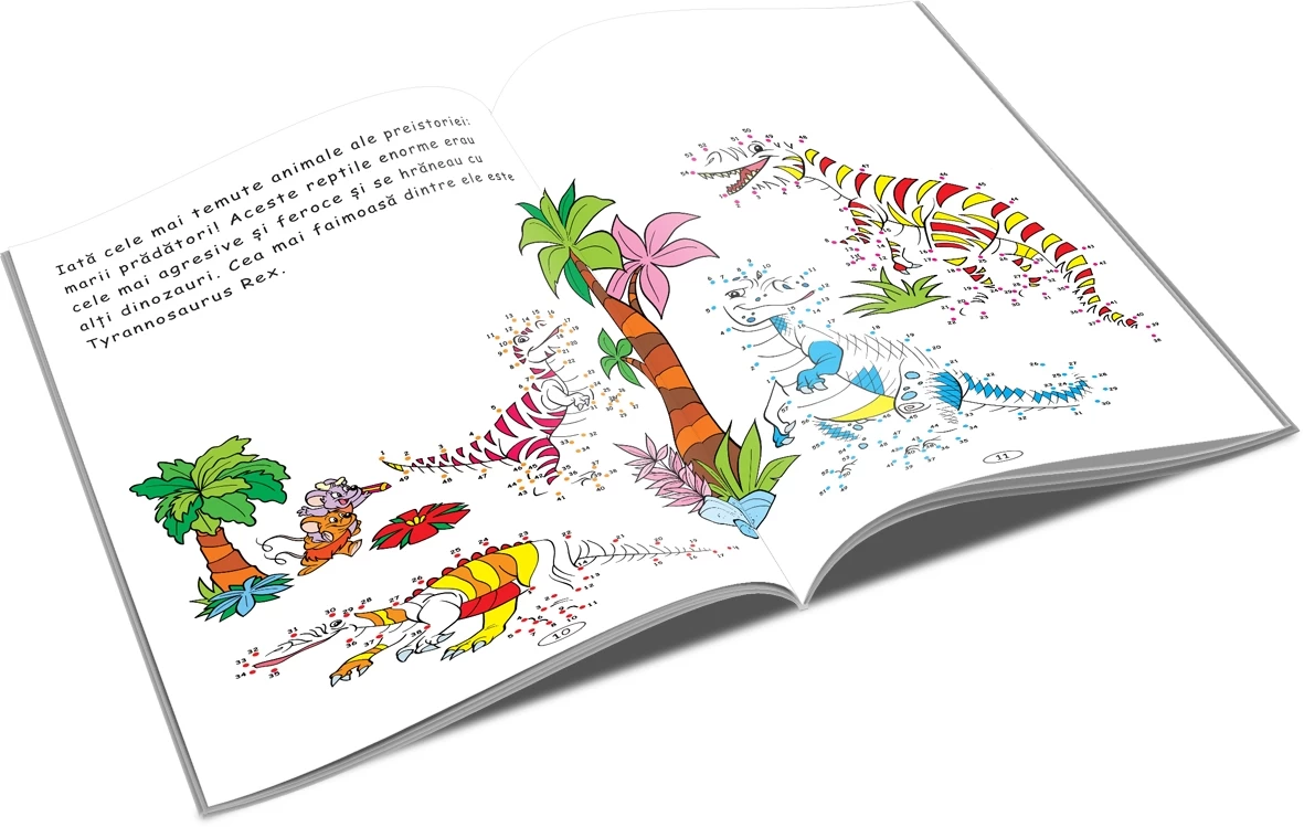 Unește punctele  - Dinozaurii