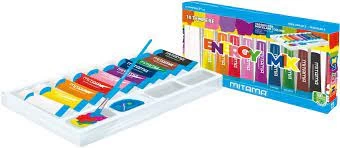 Tempera lavabilă energy & tropical mix set 10 cul*21ml