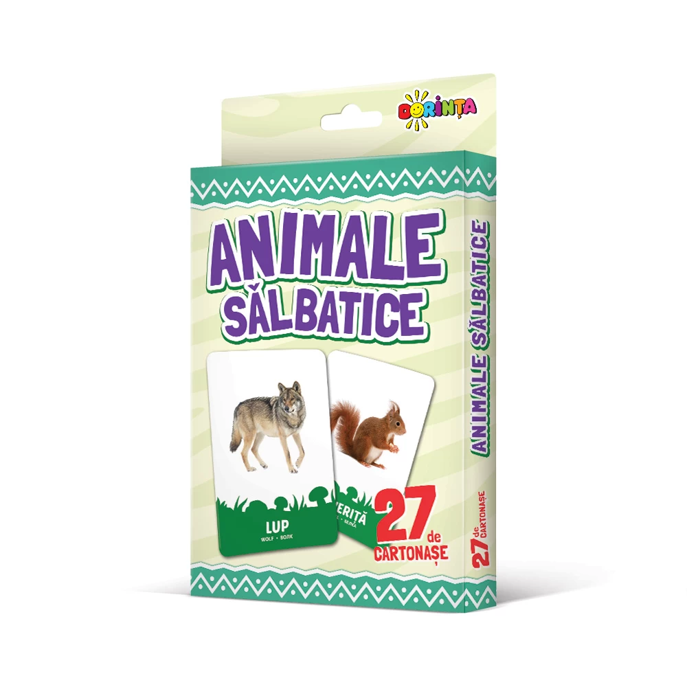 27 de cartonașe. Animale sălbatice