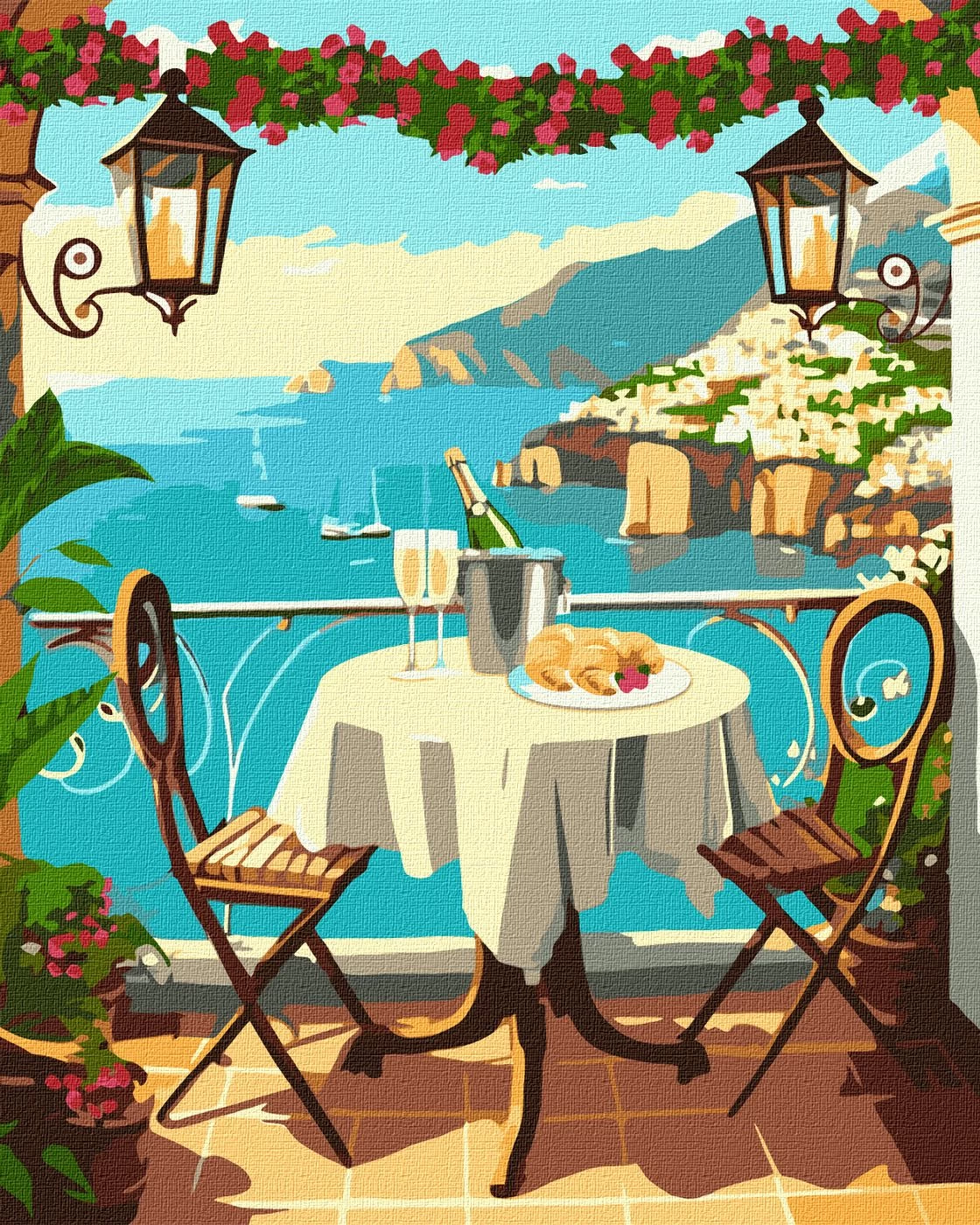 Tablou pe numere "Poveste pentru doi" 40x50cm KHO2780