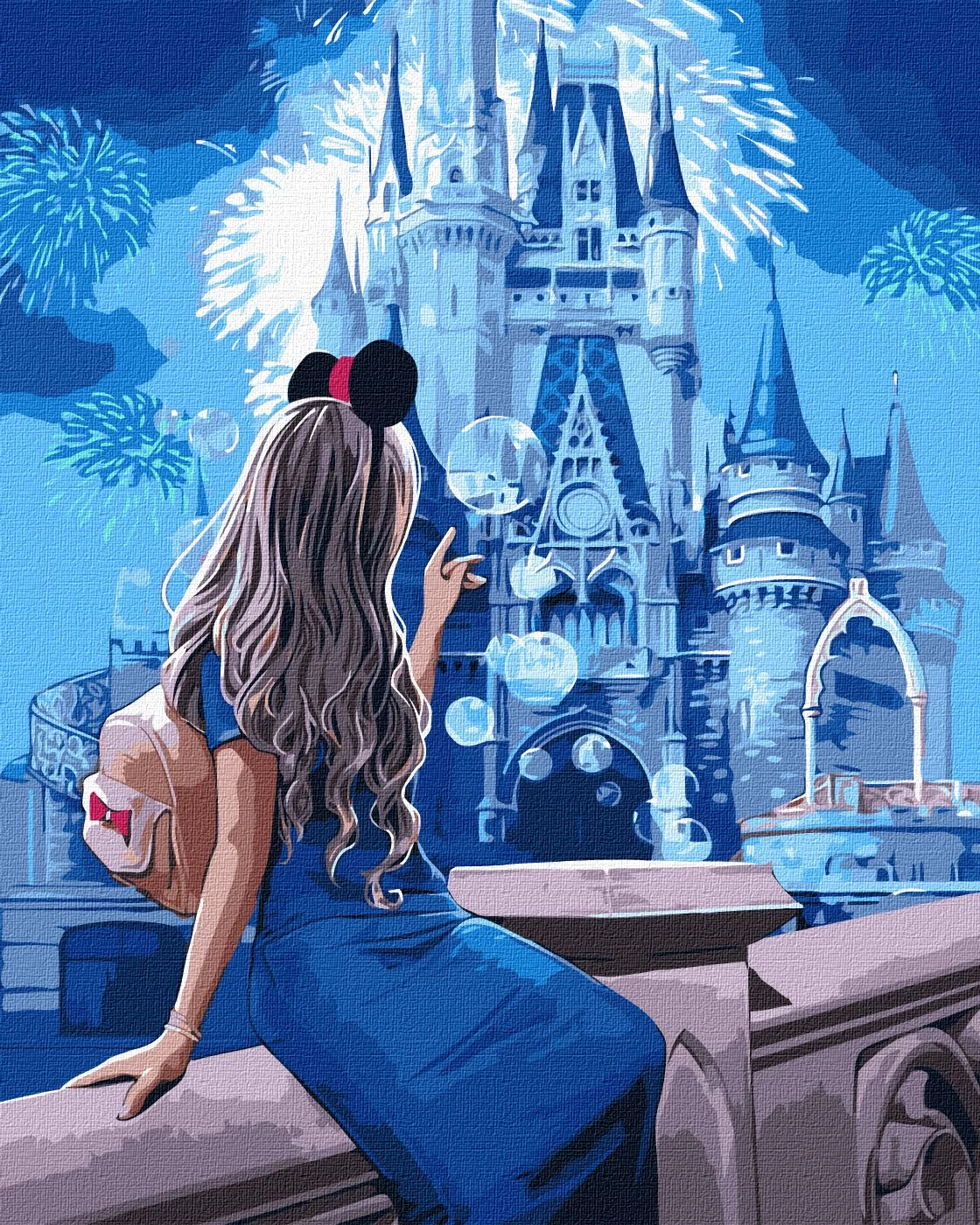 Tablou pe numere"in lumea viselor magice" 40x50cm KHO2567