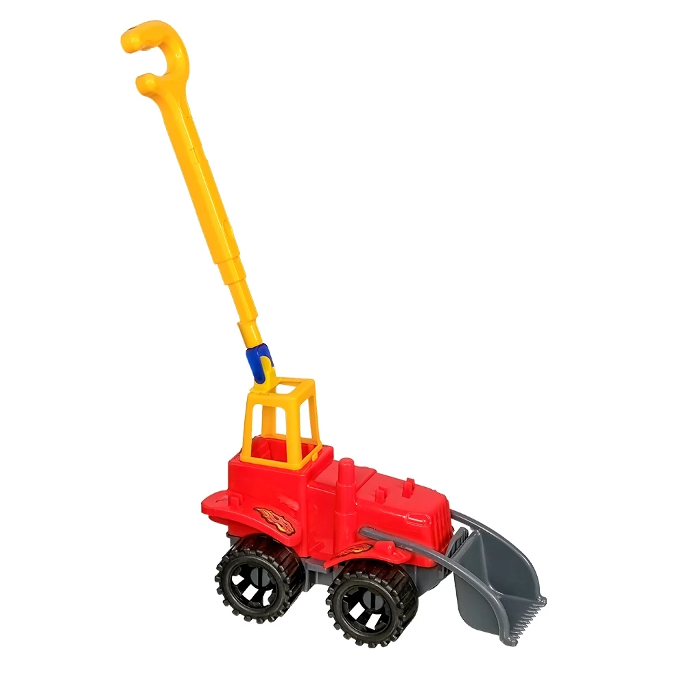 Jucarie de impins zornaitoare Tractor 78cm