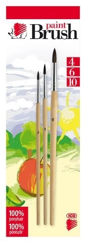 Pensula set 3buc. Nr. 4-6-10