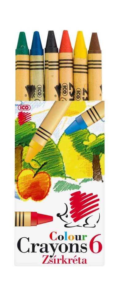 Creioane cerate 6cul. Hedgehog ICO