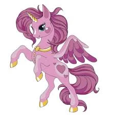 Tablou pe numere 30x30 cm "Pegas Roz"/Strateg ES098