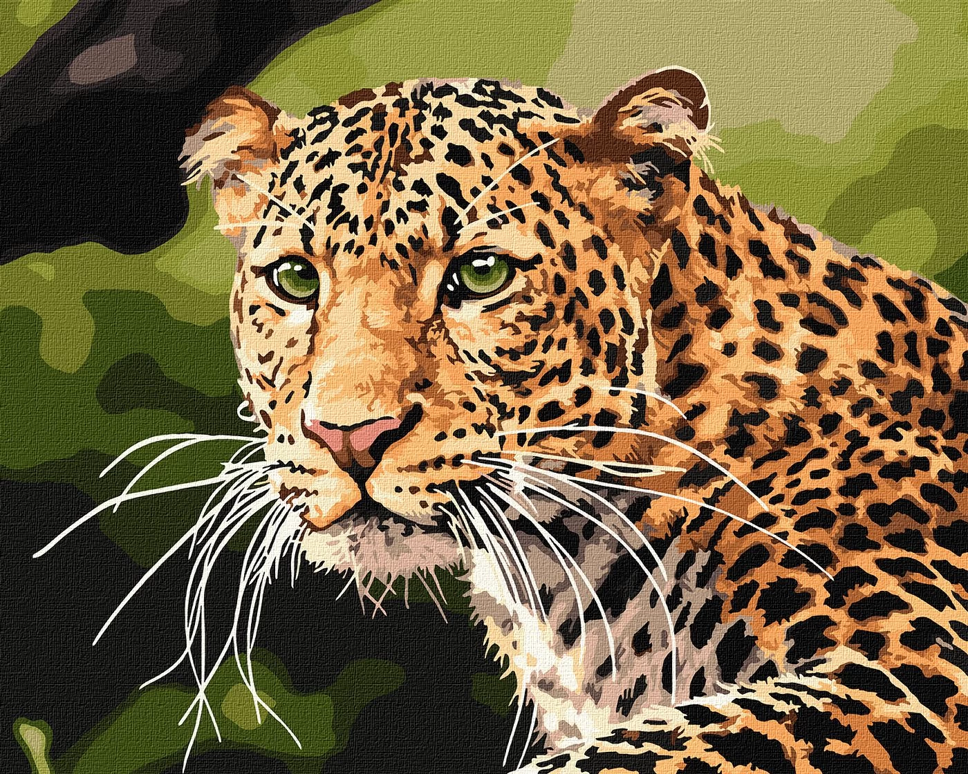 Tablou pe numere "Leopard cu ochi verzi" 40x50 cm KHO4322