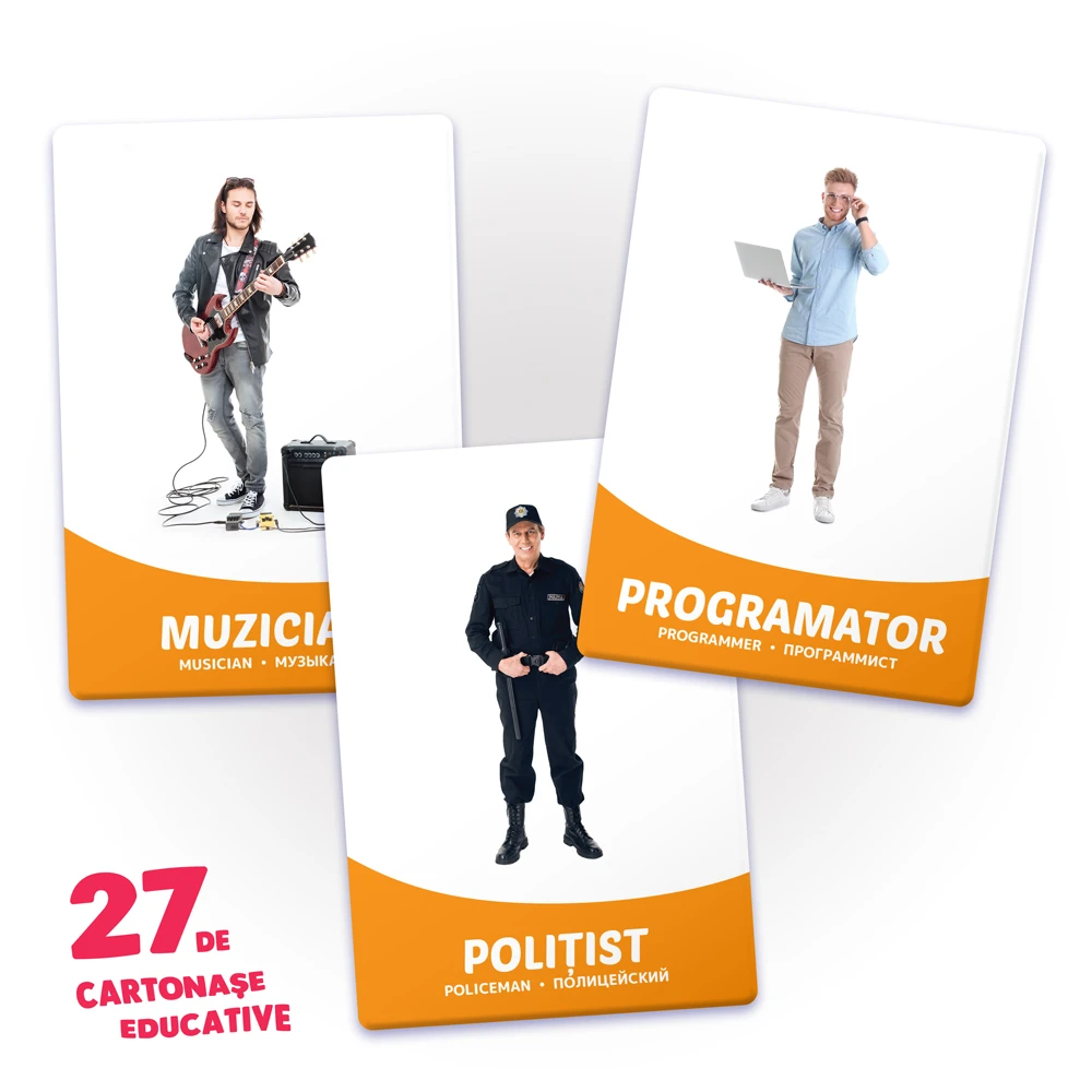 27 de cartonașe. Profesii și meserii