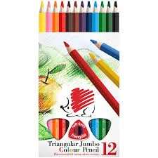 Creioane colorate triangulare JUMBO 12 cul.Hedgehog