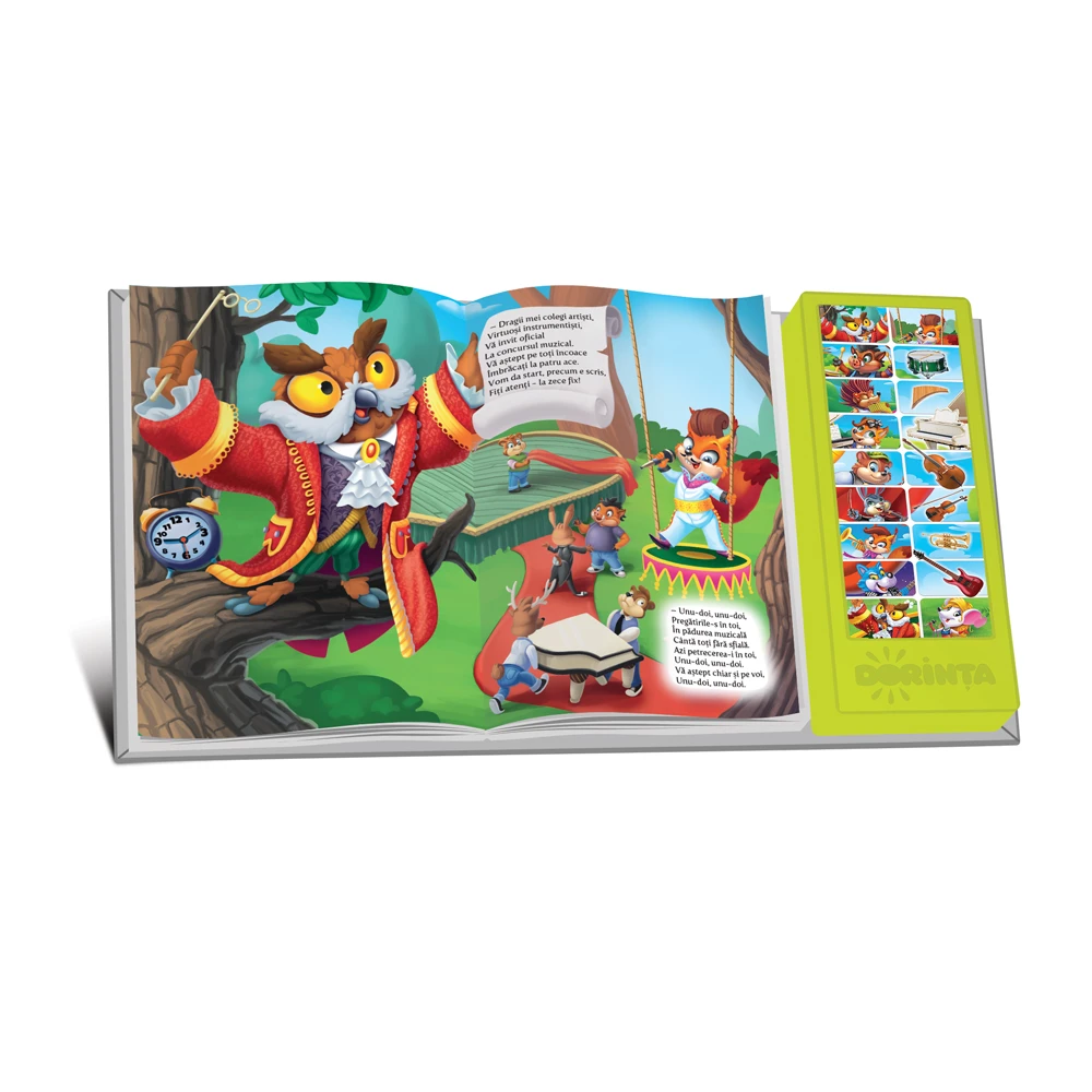 Carte cu sunete. Pădurea muzicală