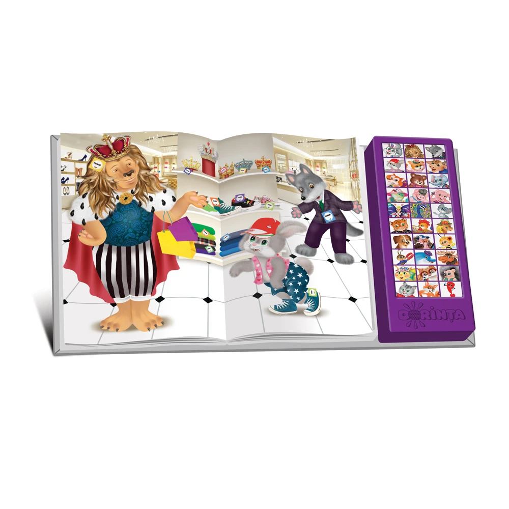 Carte cu sunete. Animalele la shopping