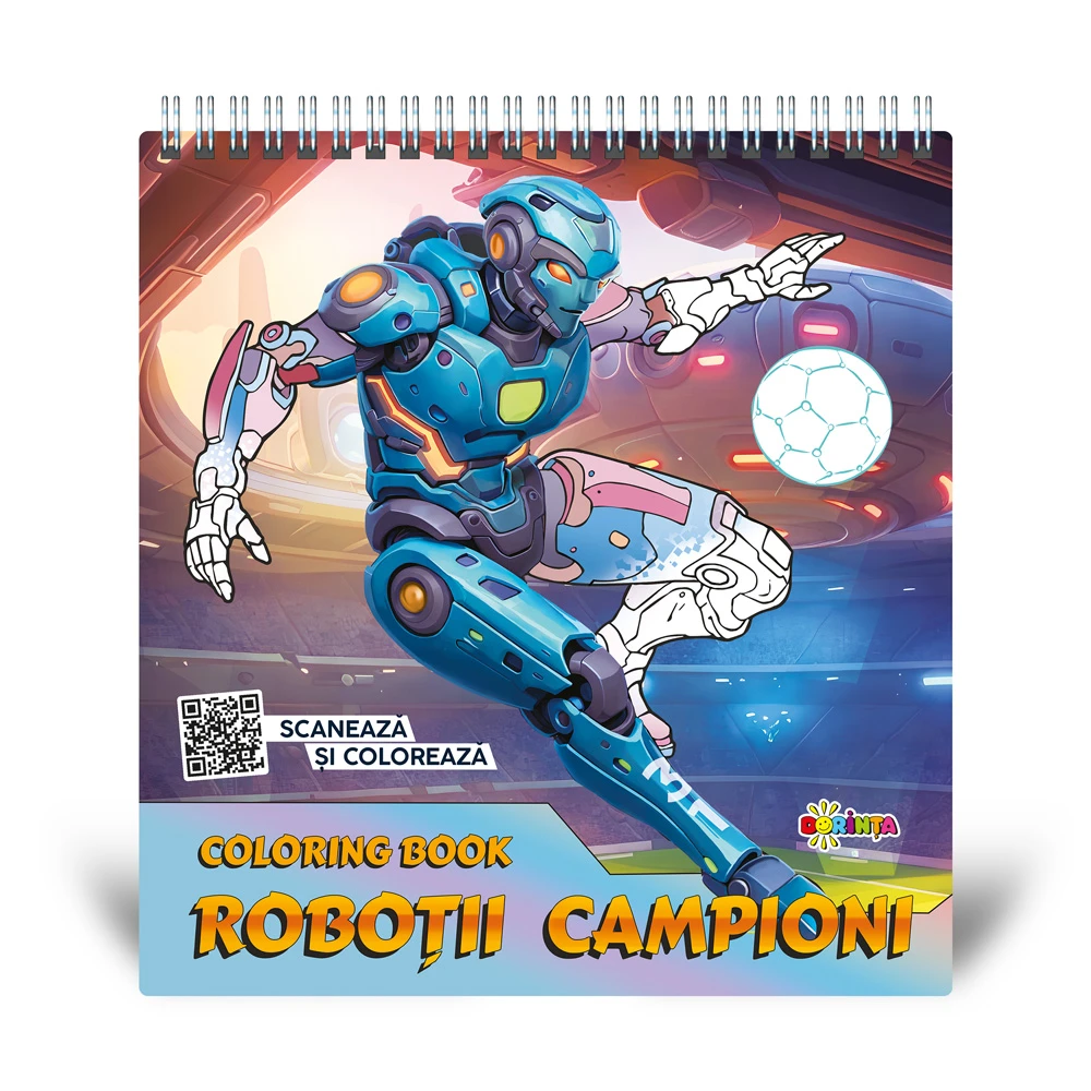 Roboţii campioni. Coloring book.