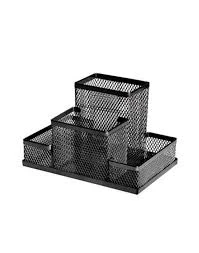 Organizator metalic pu birou (negru)