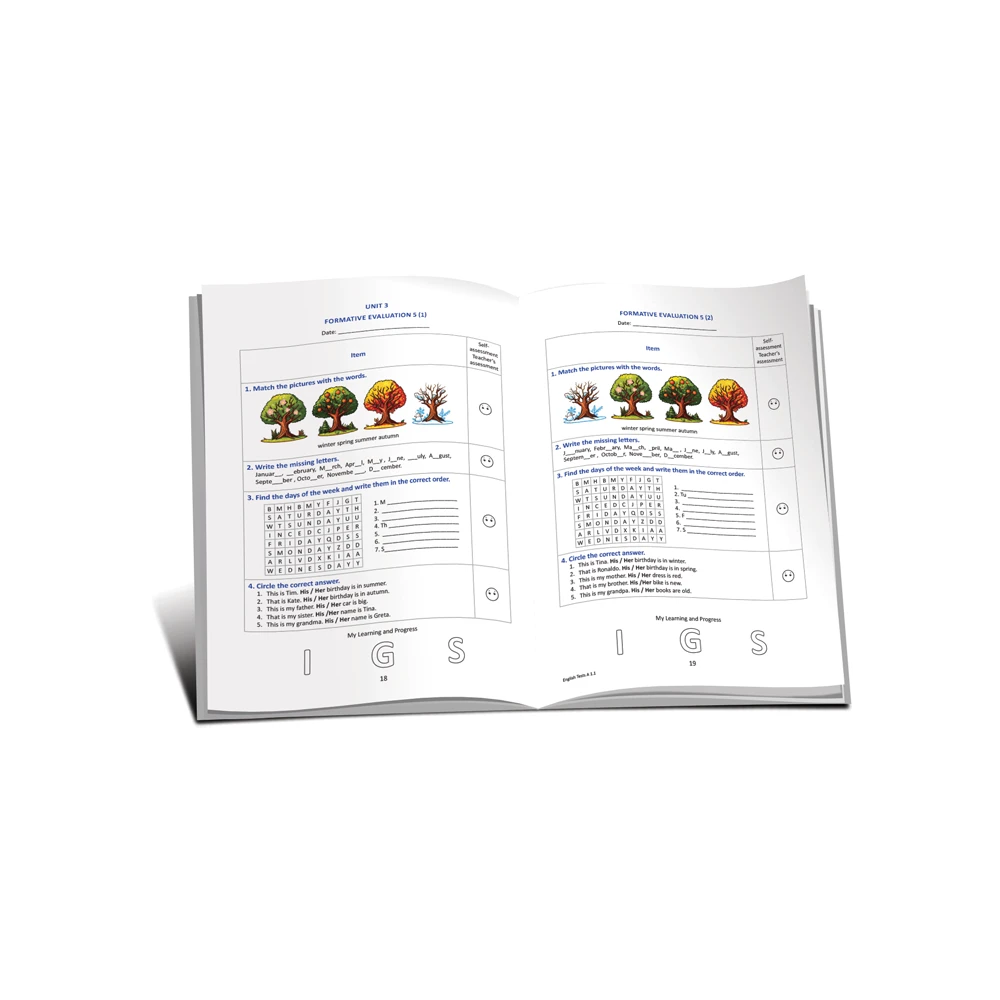 English Tests : Level A1.1 (cl.2)