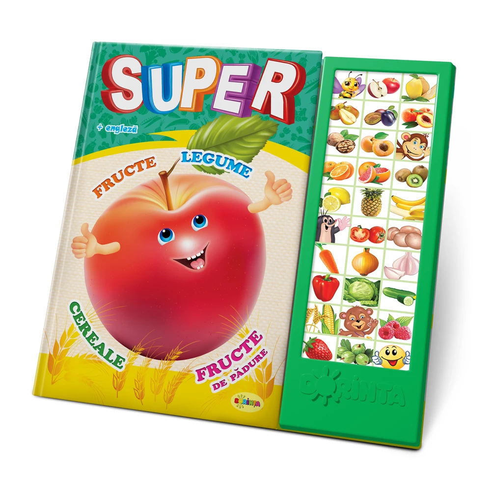 Carte cu sunete. Super Fructe, Legume, Fructe de pădure...