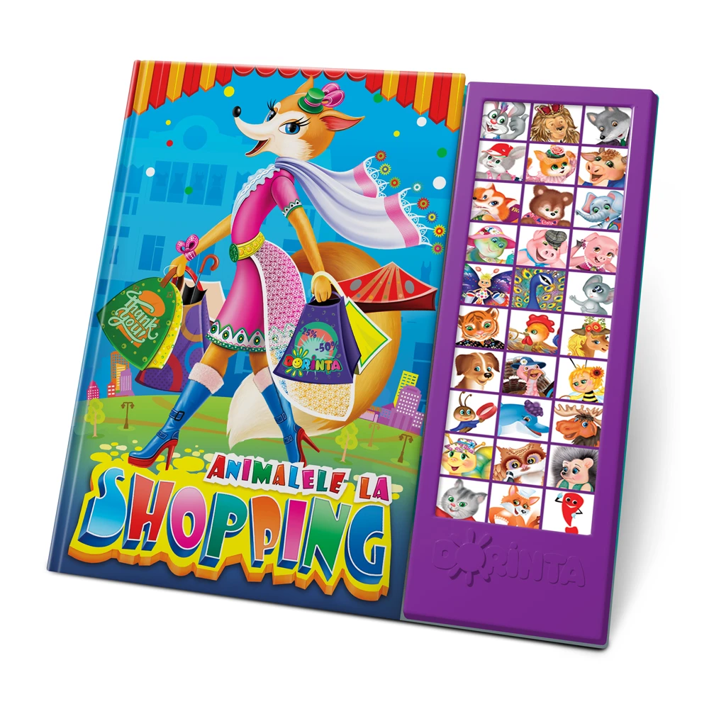 Carte cu sunete. Animalele la shopping