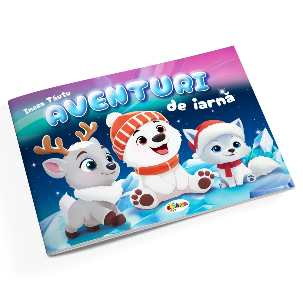 Aventuri de iarnă. Citesc și colorez