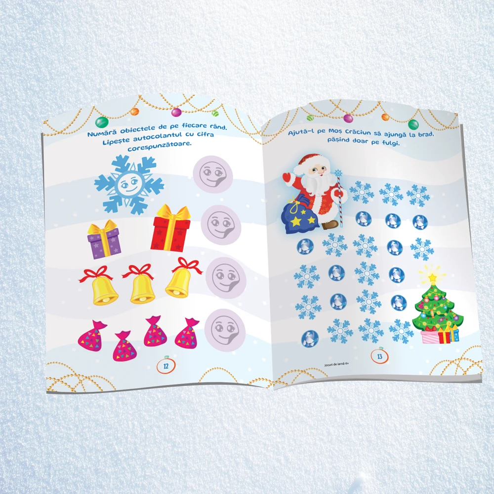 Jocuri de Iarnă. Cu autocolante: 4+