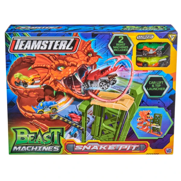 Set de joacă: «Cuibul șarpelui» cu 2 mașinuțe, Teamsterz
