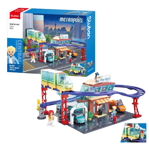 Set de construcție «Vehicul nou cu energie», 379 de elem.