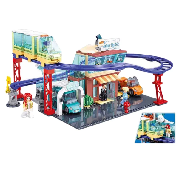 Set de construcție «Vehicul nou cu energie», 379 de elem.