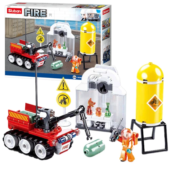 Set de construcție ”Exerciții de incendiu”, 130 elem.