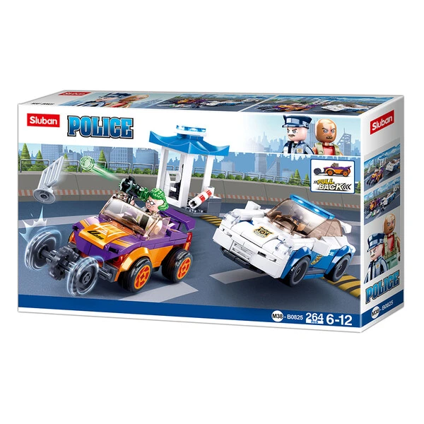 Set de construcție ”Inspecție pe autostradă” cu inerție, 264 elem.