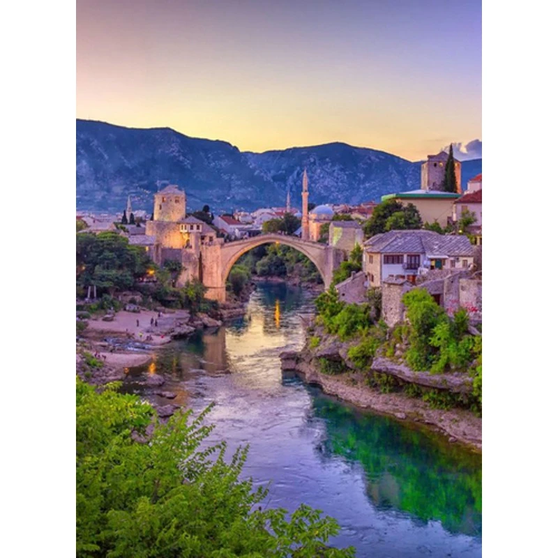 Mozaica cu Diamante 50x65 cm "Podul din Mostar"