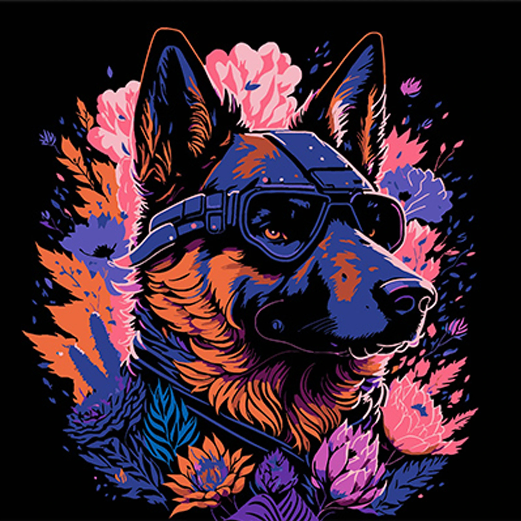 Tablou pe numere  30x30 cm "Câinel fidel"